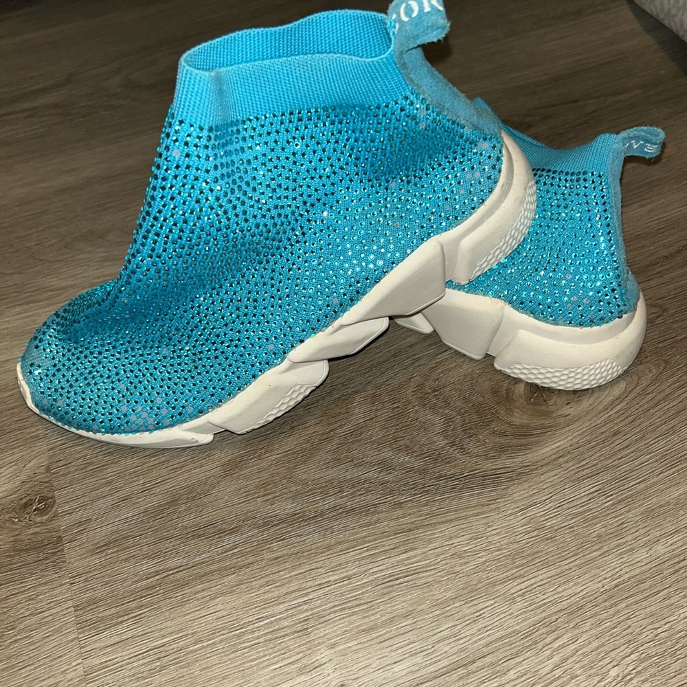 So Real rhinestone slip on shoes